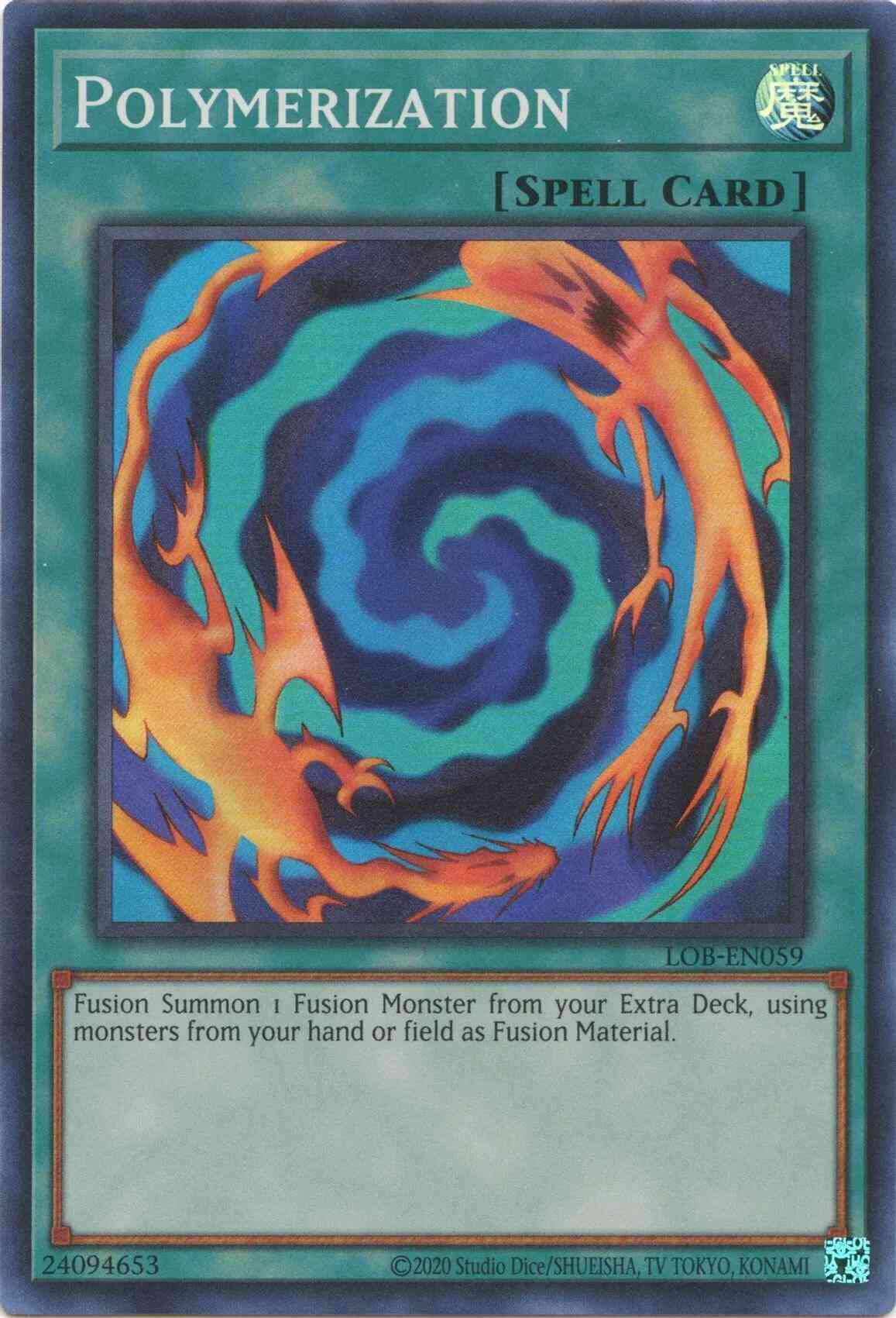 Polymerization - 25th Anniversary - LOB-EN059 - Super Rare - Unlimited