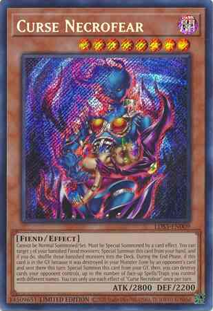 Curse Necrofear - LDS3-EN009 - Secret Rare - Limited