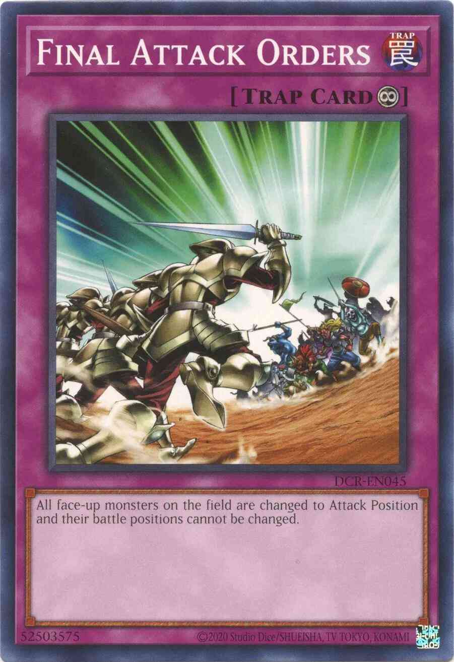 Final Attack Orders - 25th Anniversary - DCR-EN045 - Common - Unlimited