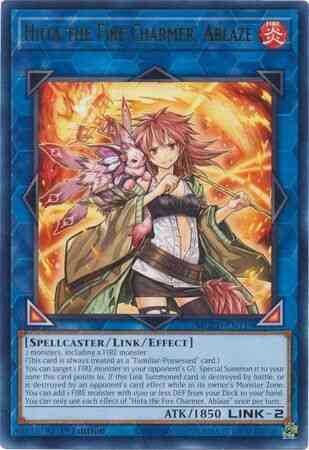 Hiita the Fire Charmer, Ablaze - MGED-EN119 - Rare - 1st Edition