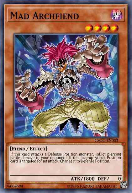 Mad Archfiend - CSOC-EN003 - Rare - 1st Edition