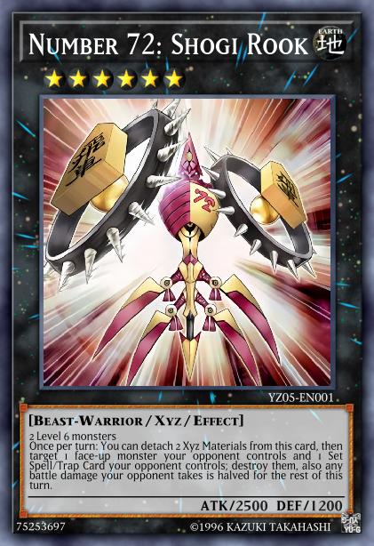 Number 72: Shogi Rook - YZ05-EN001 - Ultra Rare - Limited