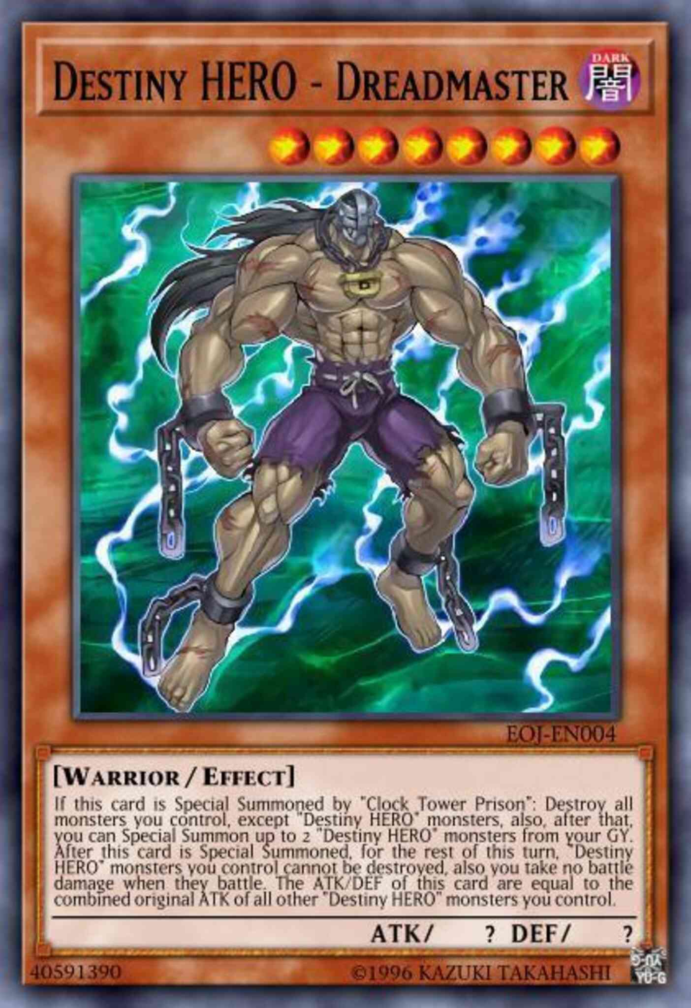 Destiny HERO - Dreadmaster - EOJ-EN004 - Ultra Rare - 1st Edition