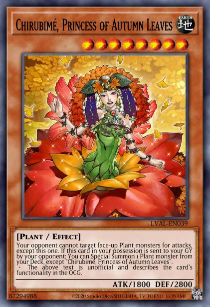 Chirubime, Princess of Autumn Leaves - SESL-EN054 - Super Rare - 1st Edition