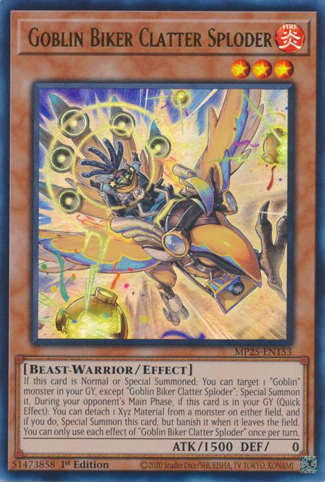 Goblin Biker Clatter Sploder - MP25-EN153 - Ultra Rare - 1st Edition