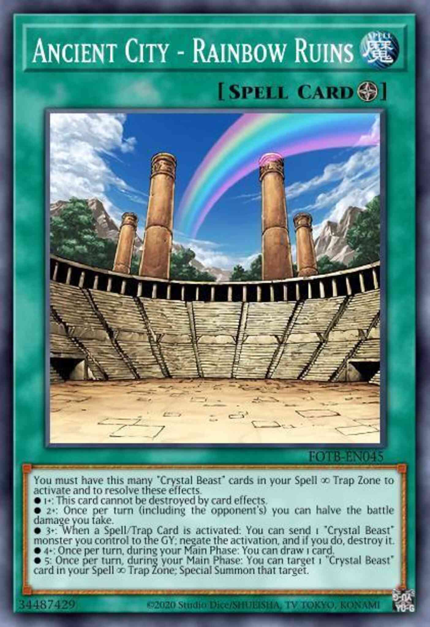 Ancient City - Rainbow Ruins - DP07-EN017 - Rare - 1st Edition