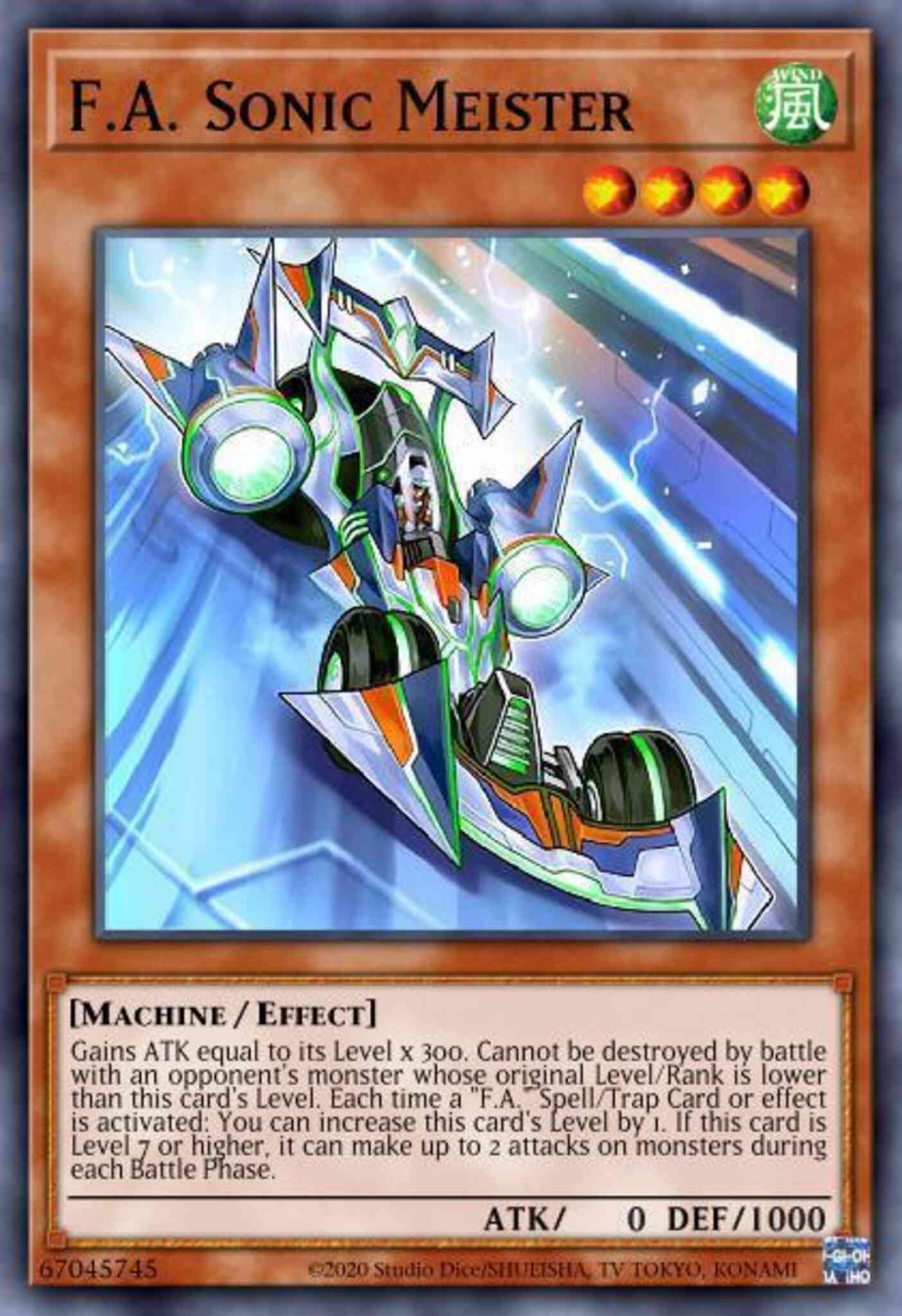 F.A. Sonic Meister - COTD-EN086 - Common - 1st Edition