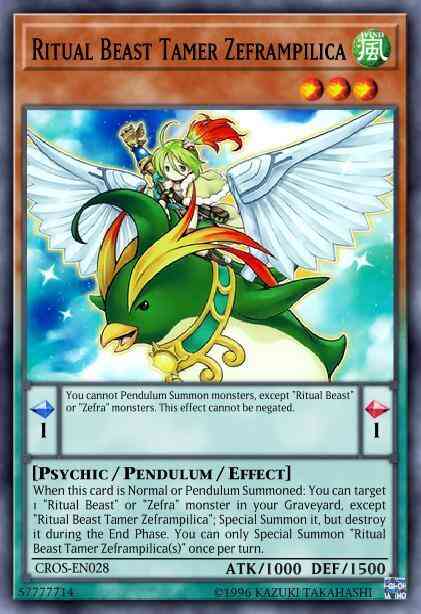 Ritual Beast Tamer Zeframpilica - CROS-EN028 - Common - 1st Edition