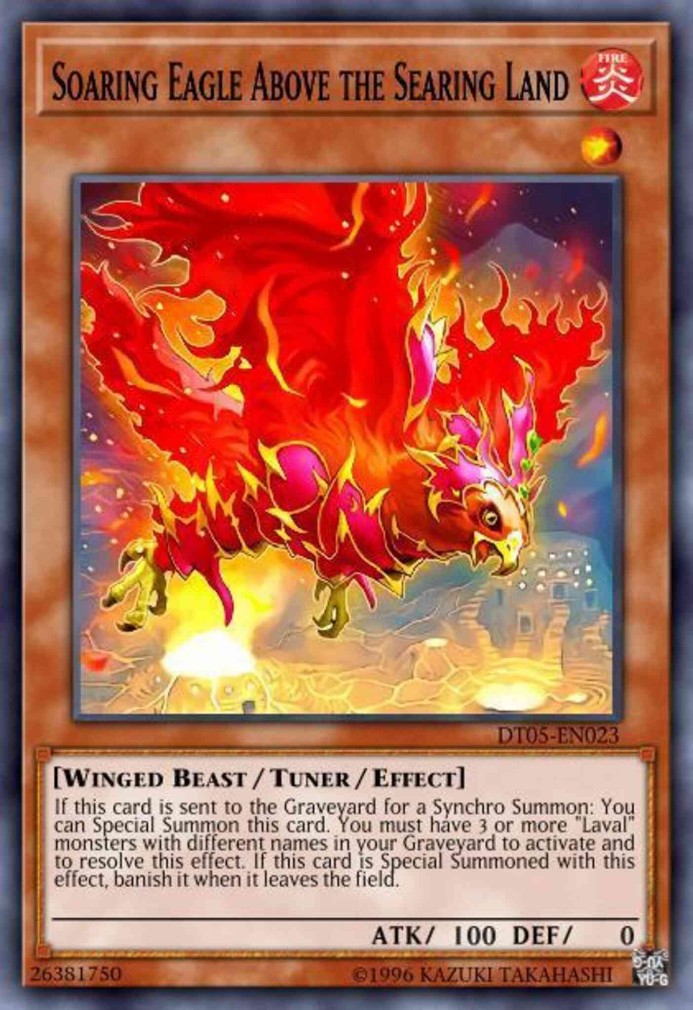 Soaring Eagle Above the Searing Land - HA05-EN008 - Super Rare - Unlimited