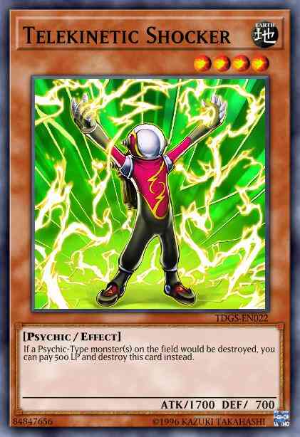 Telekinetic Shocker - BP03-EN048 - Shatterfoil Rare - 1st Edition