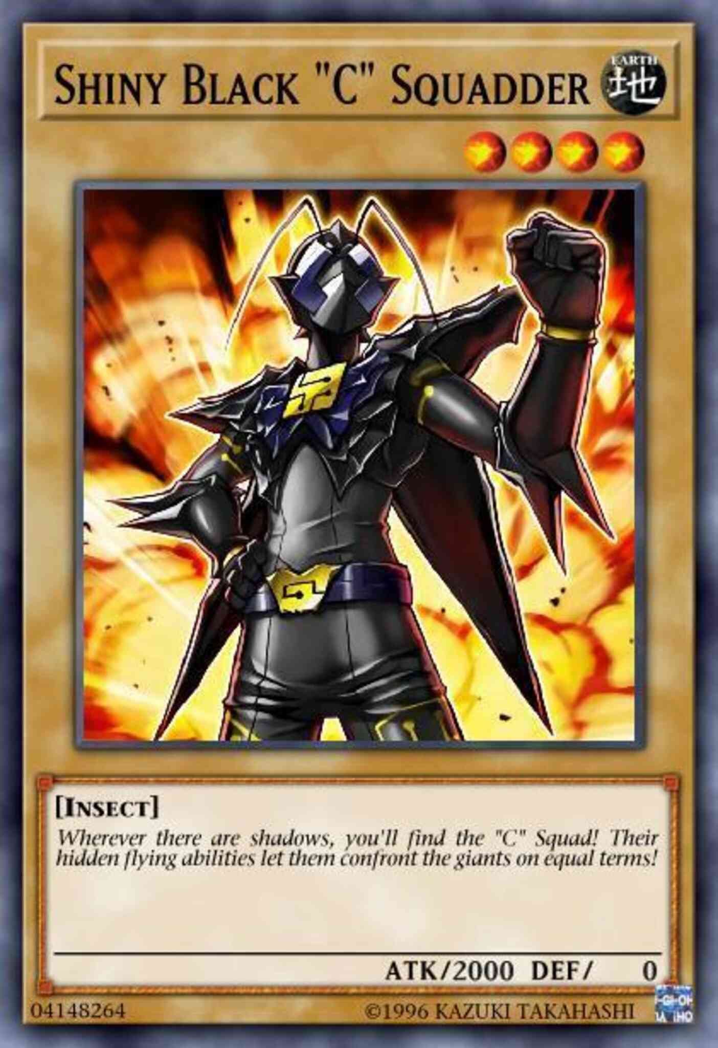 Shiny Black "C" Squadder - IGAS-EN092 - Common - 1st Edition