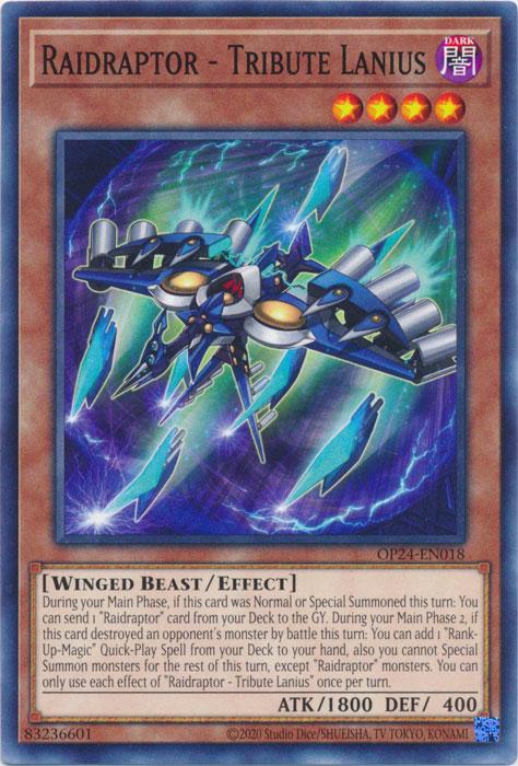 Raidraptor - Tribute Lanius - OP24-EN018 - Common - Unlimited