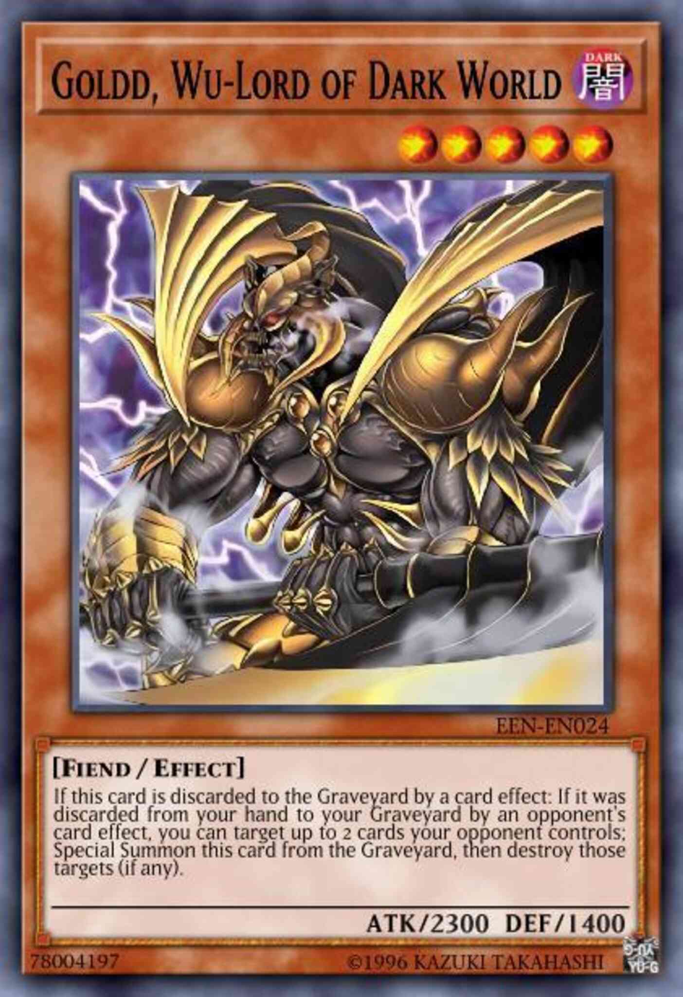 Goldd, Wu-Lord of Dark World - SDGU-EN013 - Common - Unlimited