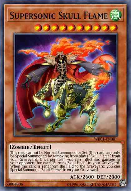Supersonic Skull Flame - WB01-EN001 - Ultra Rare - Limited