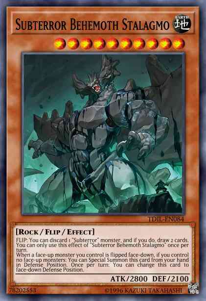 Subterror Behemoth Stalagmo - TDIL-EN084 - Ultra Rare - Unlimited