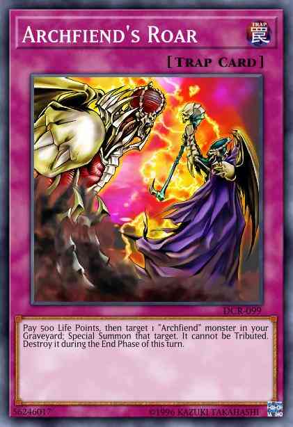 Archfiend's Roar - DCR-099 - Common - Unlimited