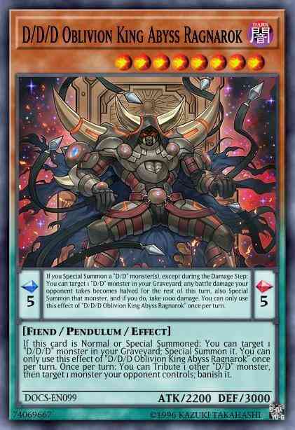 D/D/D Oblivion King Abyss Ragnarok - OP04-EN010 - Super Rare - Unlimited