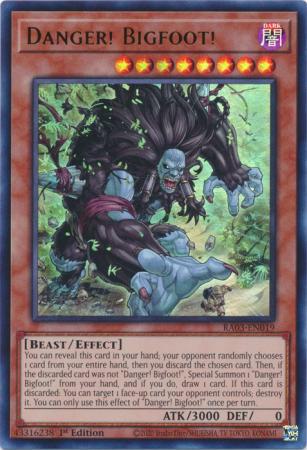 Danger! Bigfoot! - RA03-EN019 - Ultra Rare - 1st Edition