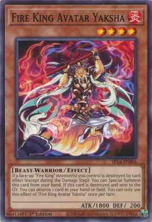 Fire King Avatar Yaksha - SR14-EN006 - Common - 1st Edition