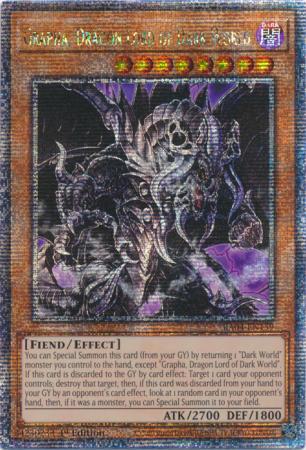 Grapha, Dragon Lord of Dark World - RA04-EN159 - Quarter Century Secret Rare - 1st Edition