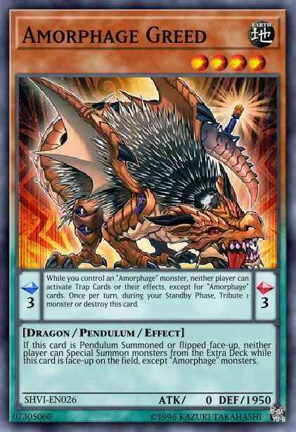 Amorphage Greed - SHVI-EN026 - Rare - 1st Edition