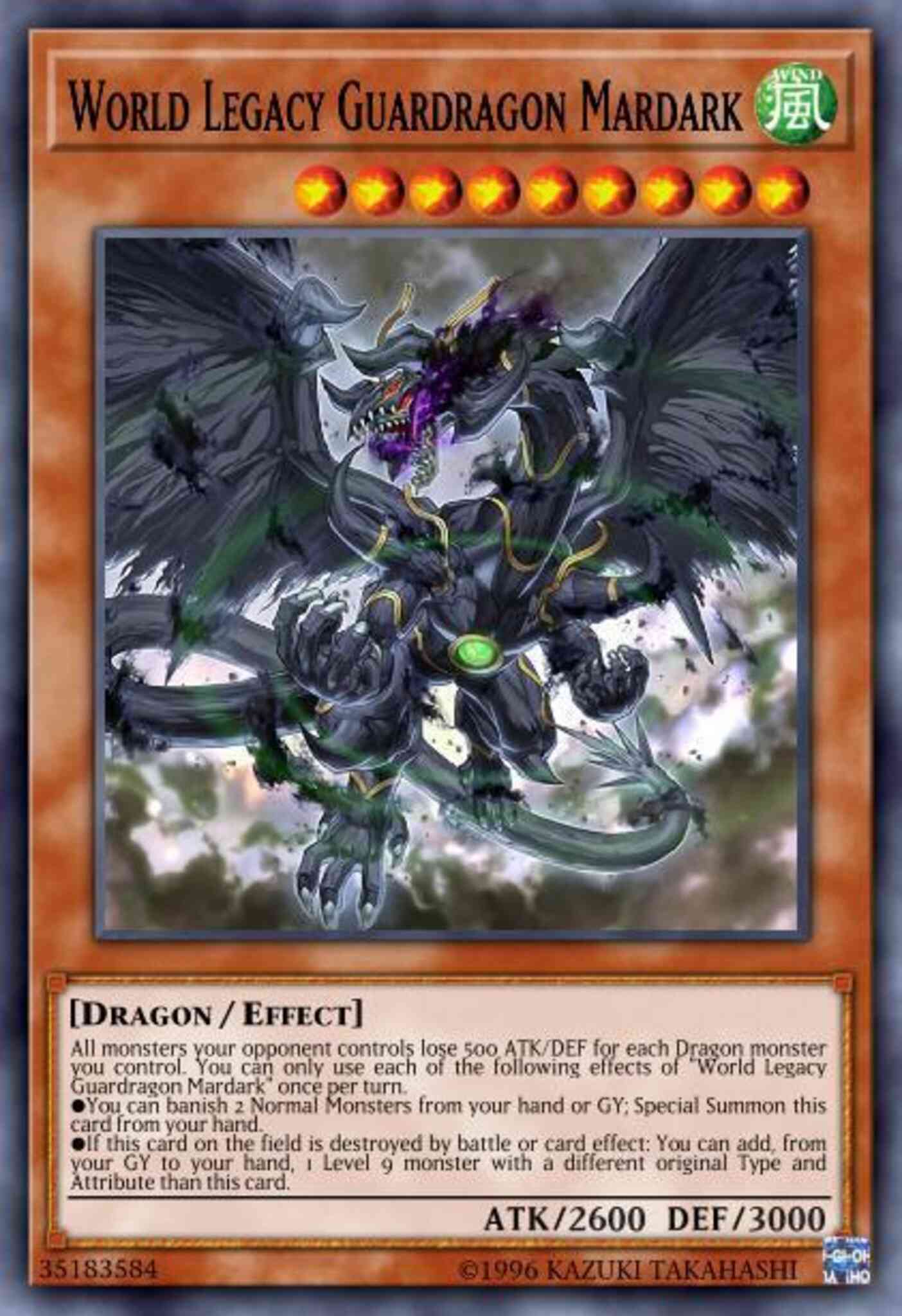 World Legacy Guardragon Mardark - MP20-EN058 - Common - 1st Edition