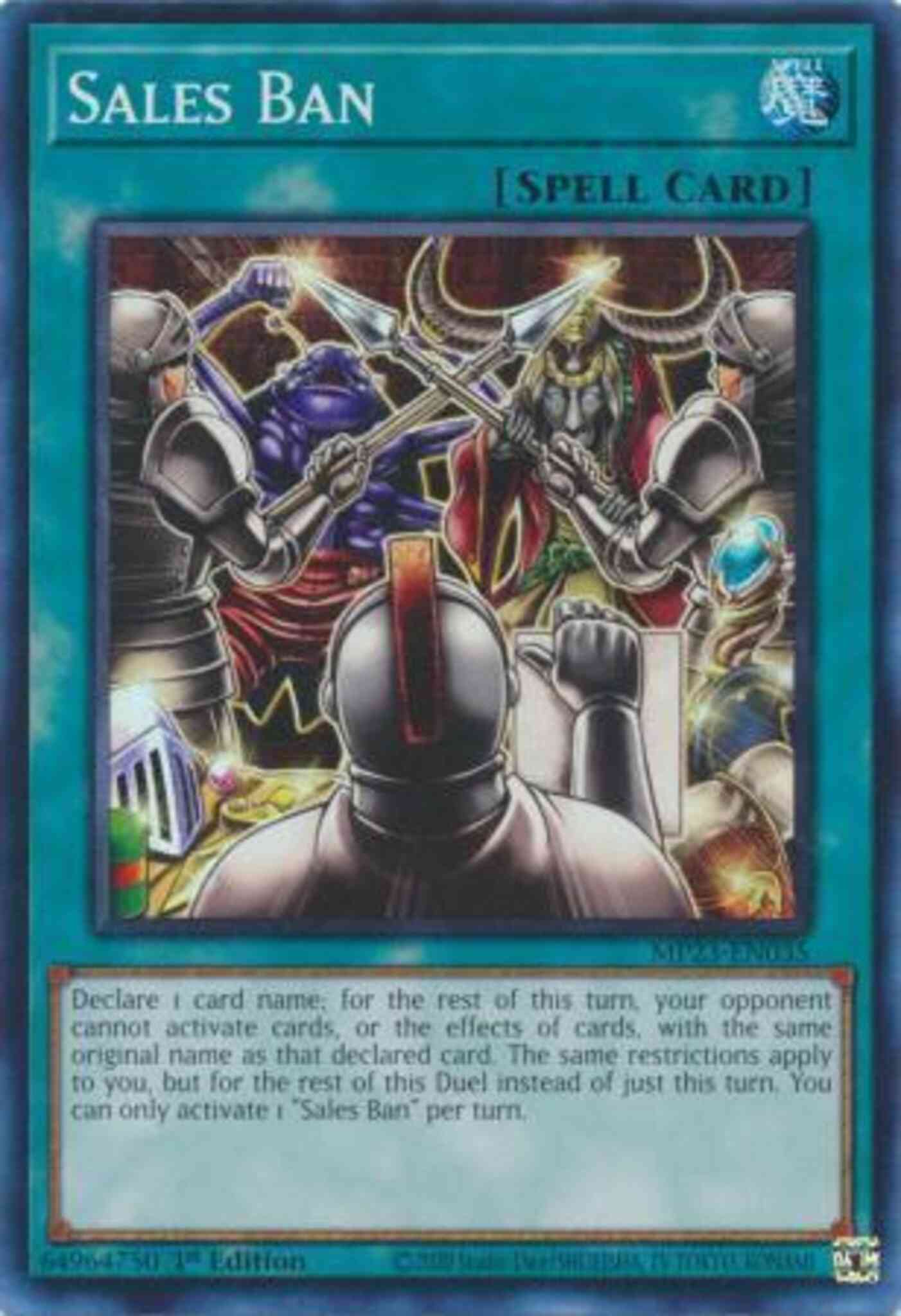 Sales Ban - MP23-EN035 - Super Rare - 1st Edition