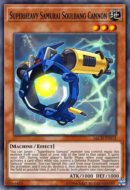 Superheavy Samurai Soulbang Cannon - MP15-EN137 - Common - 1st Edition
