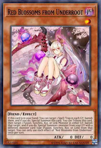 Red Blossoms from Underroot - DUDE-EN006 - Ultra Rare - 1st Edition