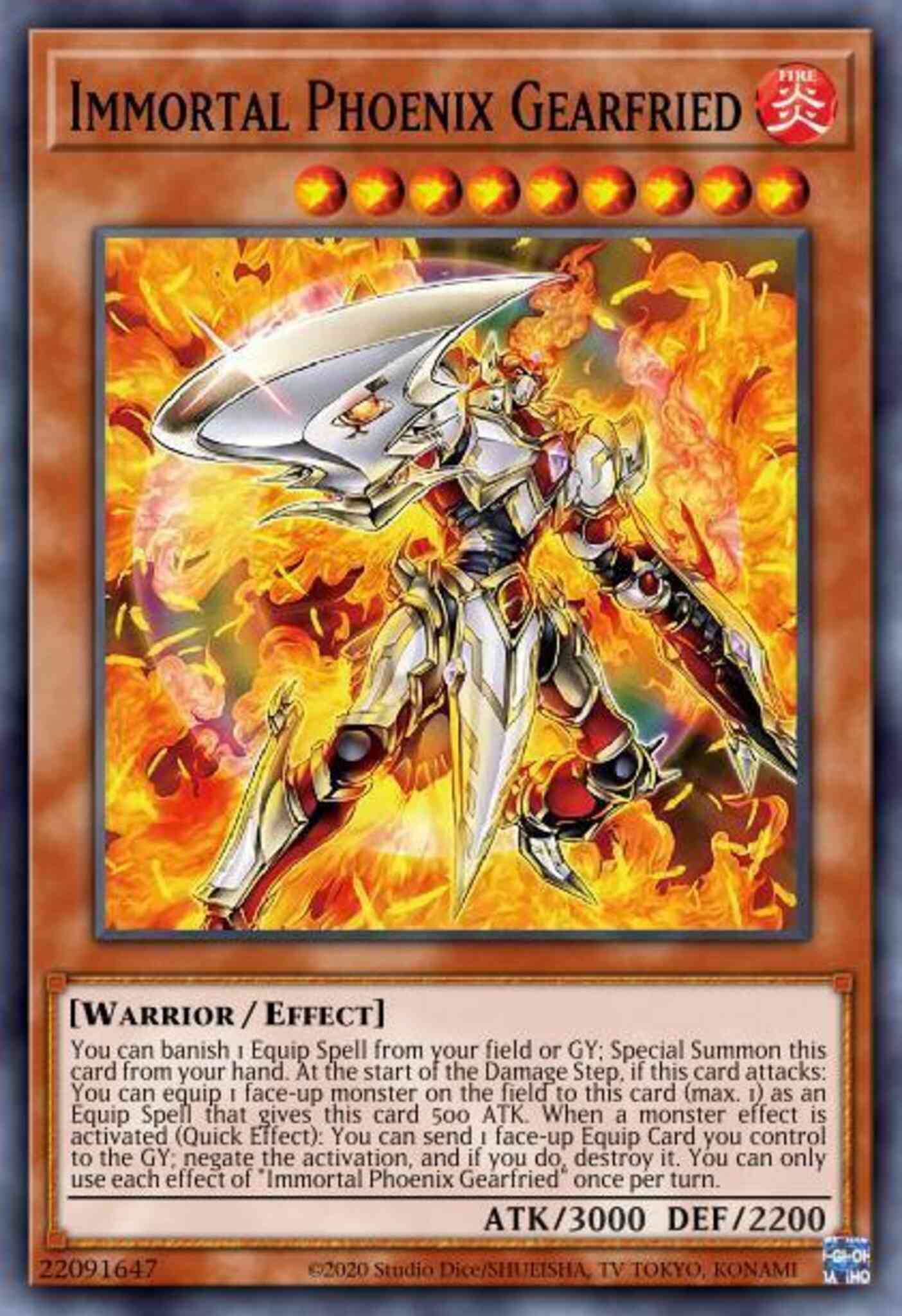 Immortal Phoenix Gearfried - TOCH-EN012 - Collector's Rare - 1st Edition
