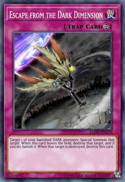 Escape from the Dark Dimension - PTDN-EN072 - Super Rare - Unlimited
