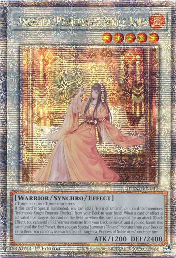Angelica, Princess of Noble Arms - DUNE-EN040 - Quarter Century Secret Rare - 1st Edition