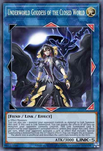 Underworld Goddess of the Closed World - BLVO-EN050 - Secret Rare - 1st Edition