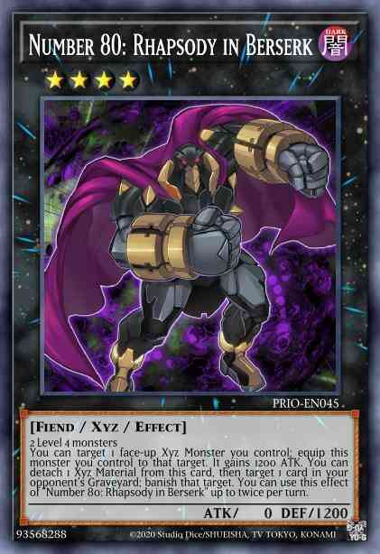 Number 80: Rhapsody in Berserk - AP06-EN010 - Super Rare - Unlimited