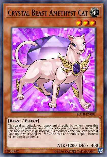 Crystal Beast Amethyst Cat - DP07-EN002 - Rare - Unlimited