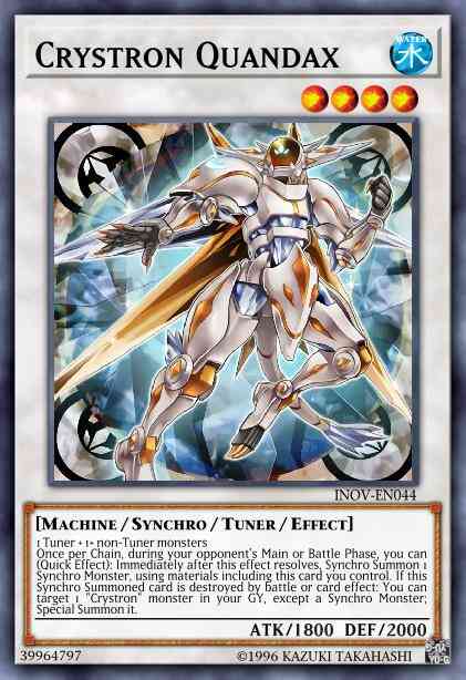 Crystron Quandax - INOV-EN044 - Ultra Rare - 1st Edition