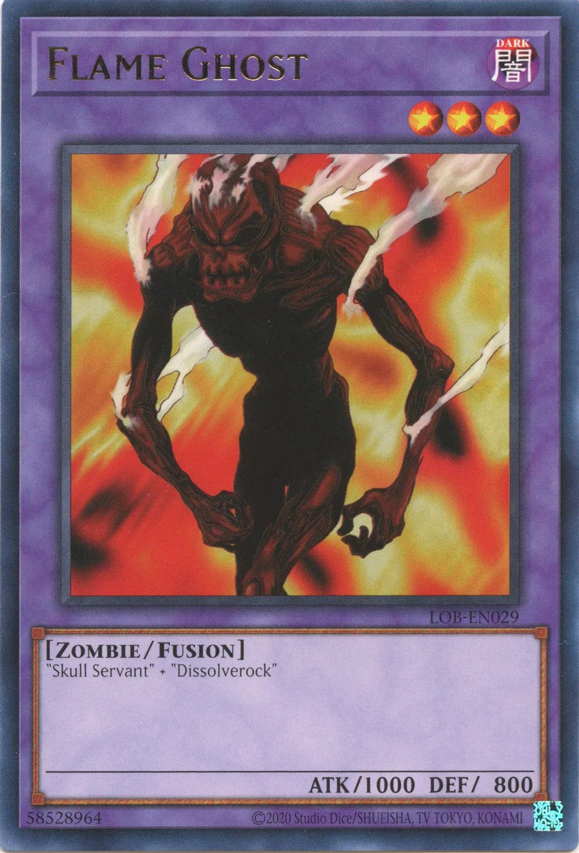 Flame Ghost - 25th Anniversary - LOB-EN029 - Rare - Unlimited