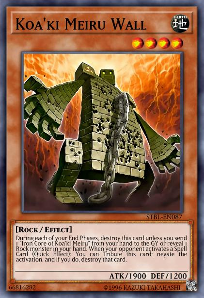 Koa'ki Meiru Wall - BP03-EN081 - Shatterfoil Rare - 1st Edition
