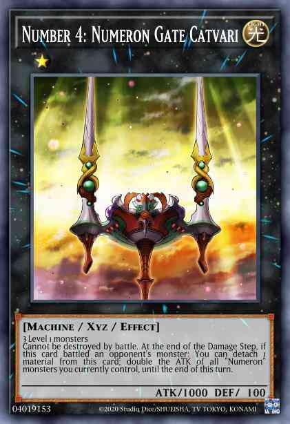 Number 4: Numeron Gate Catvari - BLAR-EN025 - Ultra Rare - 1st Edition