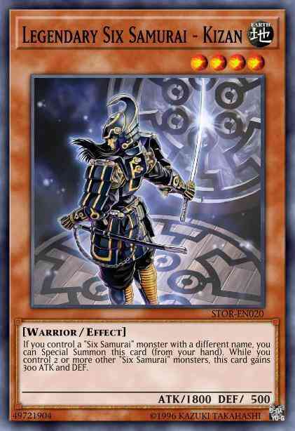 Legendary Six Samurai - Kizan - STOR-EN020 - Super Rare - Unlimited