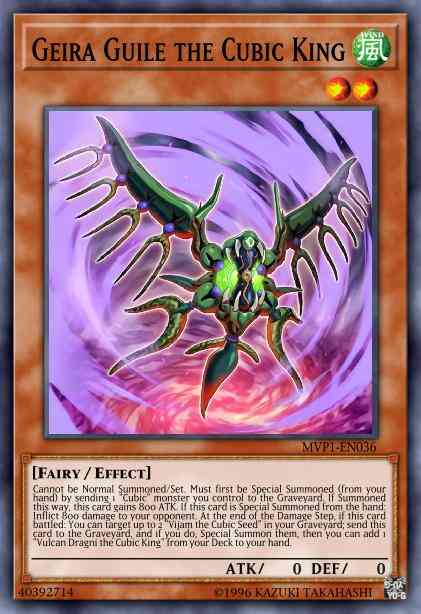 Geira Guile the Cubic King - MVP1-ENG36 - Gold Rare - Unlimited