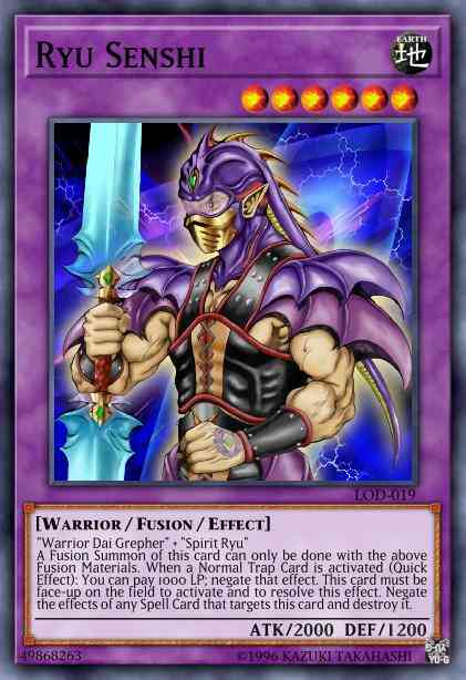 Ryu Senshi - LOD-019 - Super Rare - 1st Edition