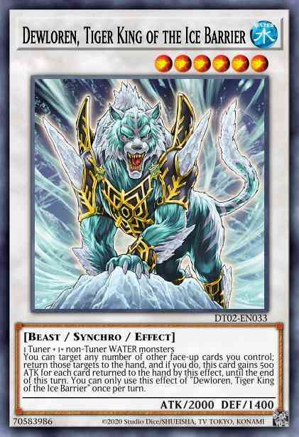 Dewloren, Tiger King of the Ice Barrier - HA02-EN027 - Secret Rare - 1st Edition