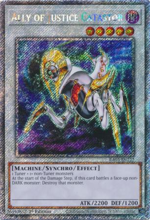 Ally of Justice Catastor - RA03-EN222 - Platinum Secret Rare - 1st Edition