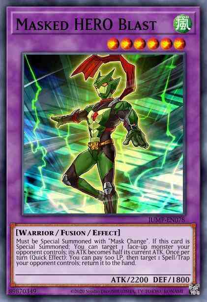 Masked HERO Blast - JUMP-EN078 - Ultra Rare - Limited