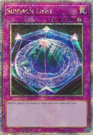 Summon Limit - RA01-EN070 - Quarter Century Secret Rare - 1st Edition