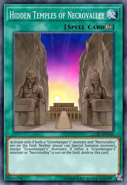 Hidden Temples of Necrovalley - MAGO-EN087 - Rare - 1st Edition