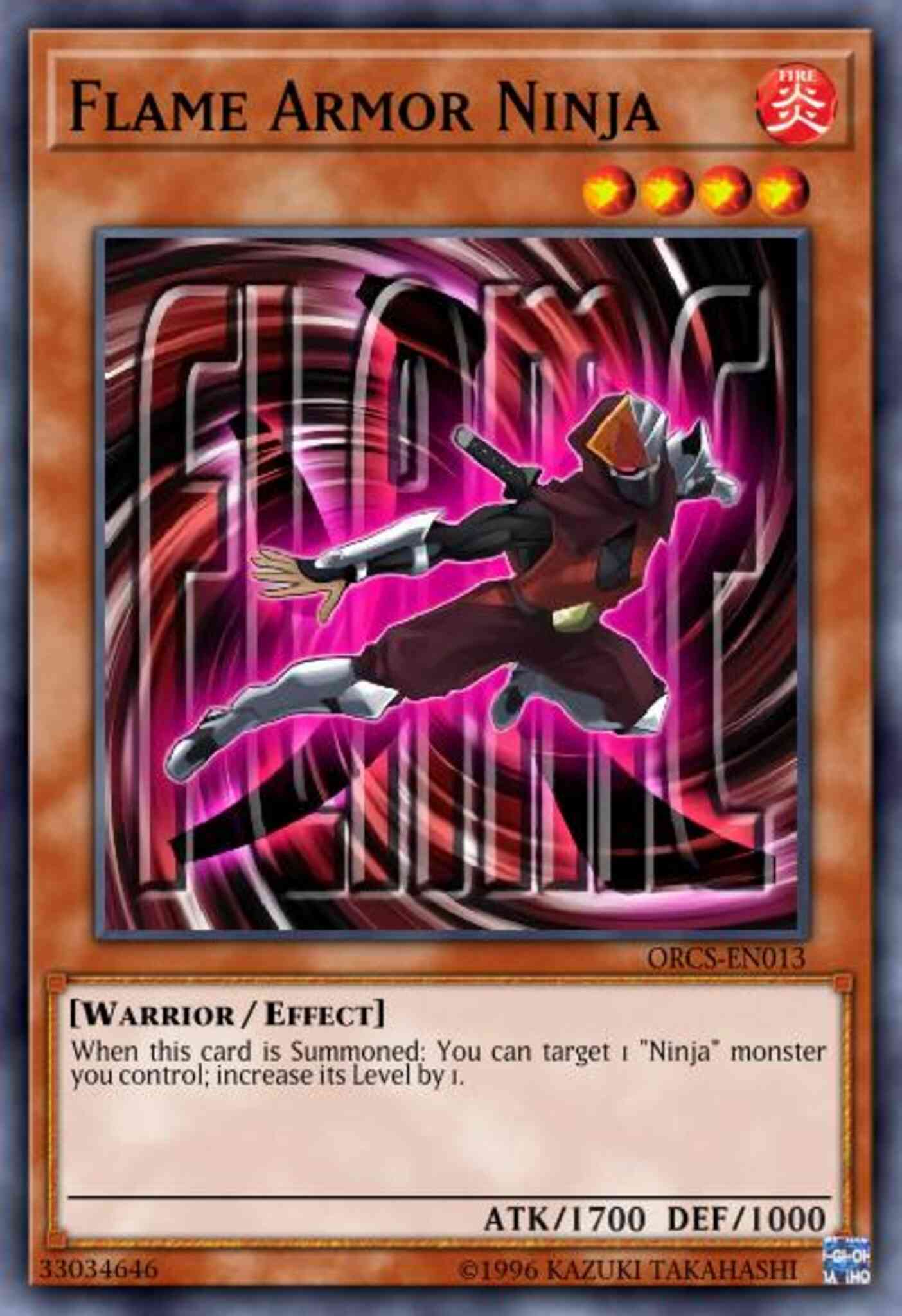 Flame Armor Ninja - SP13-EN015 - Common - 1st Edition