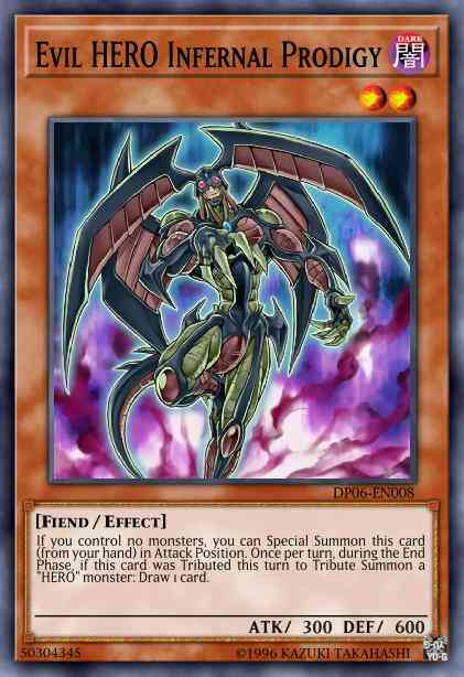 Evil HERO Infernal Prodigy - DP06-EN008 - Super Rare - 1st Edition