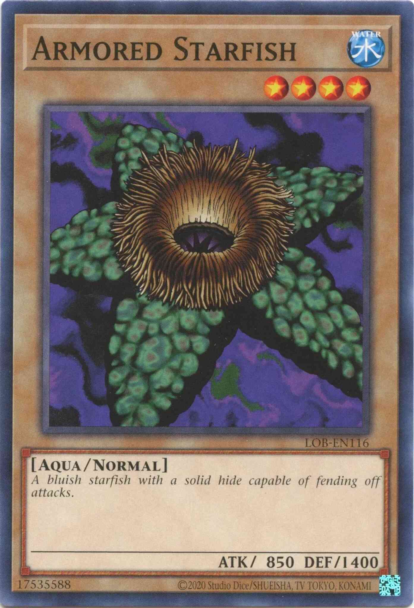 Armored Starfish - 25th Anniversary - LOB-EN116 - Common - Unlimited